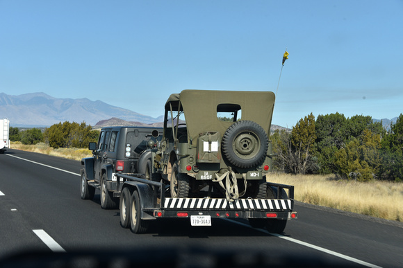 MILITARY CONVOY ON THE I40